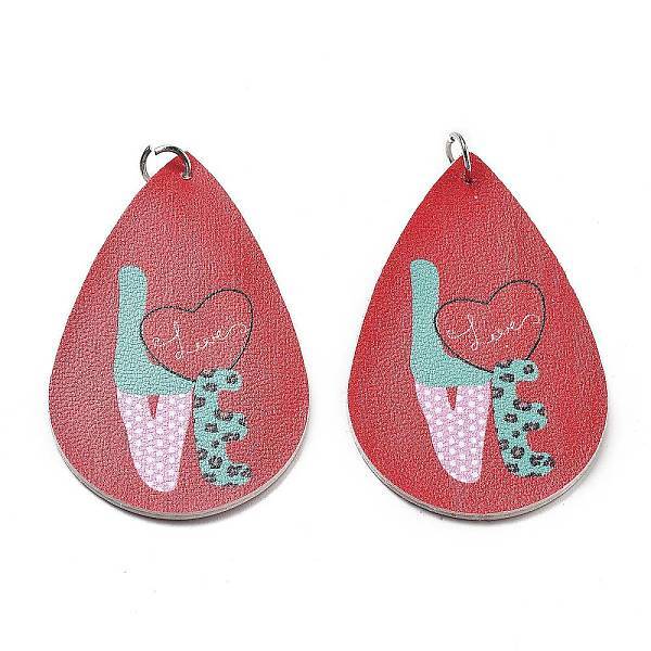 PU Leather Big Pendants