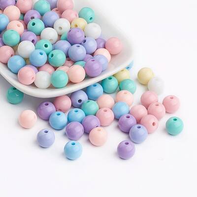 Opaque Acrylic Beads