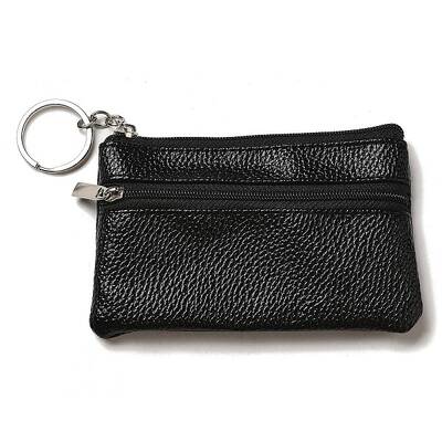 PU Leather Wallets with Alloy Zipper
