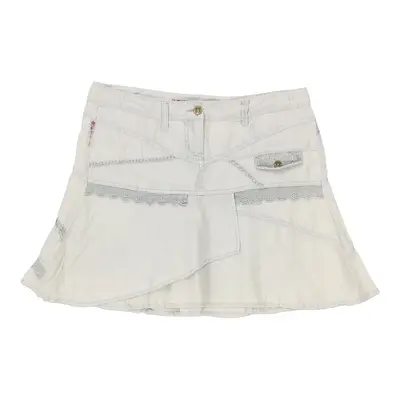 Pacific Trail Mini Skirt - 34W UK 14 Grey Cotton