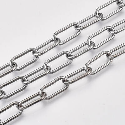 Unwelded Iron Paperclip Chains