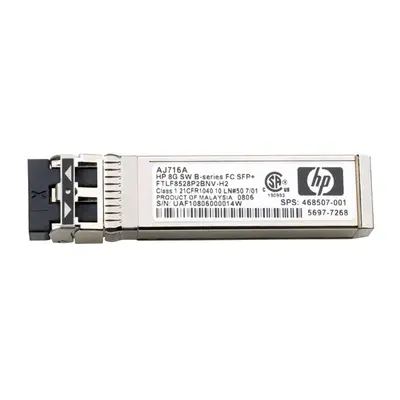 HP AJ716AR | B-Series 8Gb/s 8GBase-SR Multi-Mode Fibre 850nm 300m Fibre Channel Duplex LC Connector SFP+ Transceiver Module