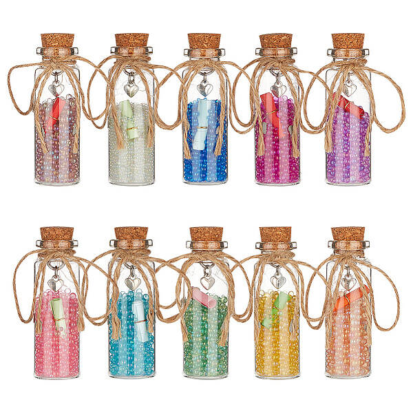 Cork Glass Wishing Bottle for Pendant Decoration
