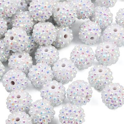 AB-Color Resin Rhinestone Beads