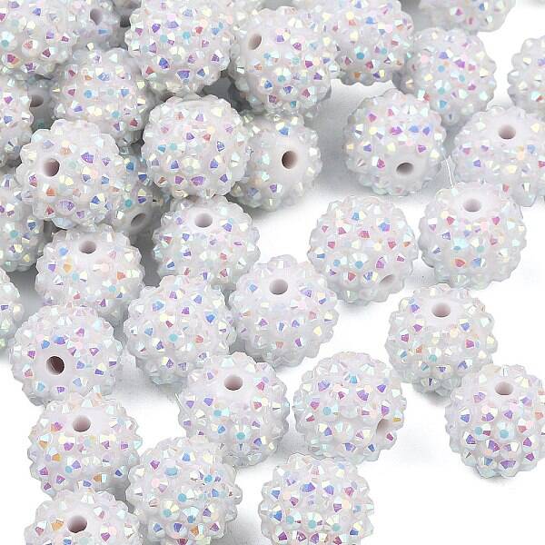 AB-Color Resin Rhinestone Beads