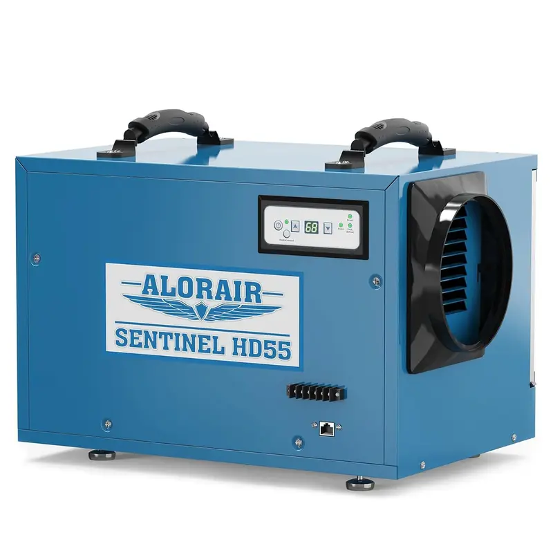 AlorAir 113 PPD Crawl Space Dehumidifiers with Drain Hose | Sentinel HD55 (Blue) | Size for 1200 sq.ft