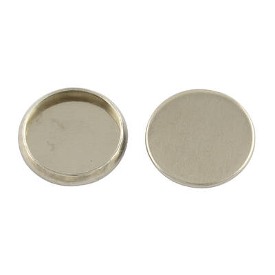Tarnish Resistant Flat Round 304 Stainless Steel Plain Edge Bezel Cups