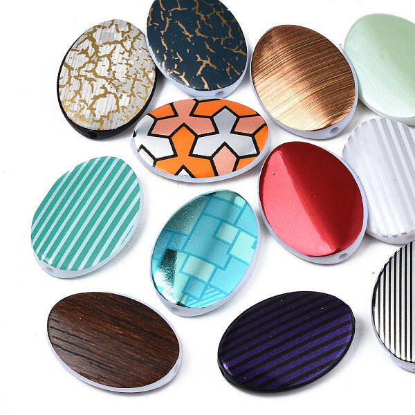 Printed Acrylic Beads