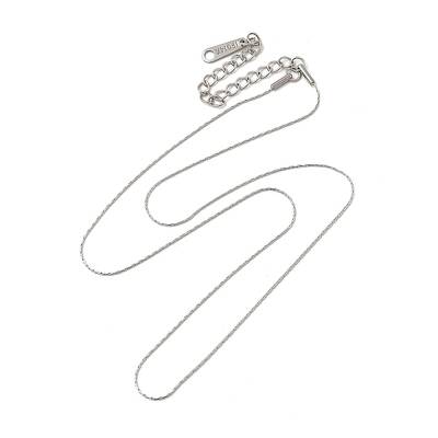 Non-Tarnish 304 Stainless Steel Boston Link Chain Necklace for Women