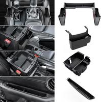 4PCS Upgraded Center Console Organizer for Jeep Wrangler JL JLU 4xe 2018-2023 & Gladiator JT 2020 2021 2022 2023 Accessories ...