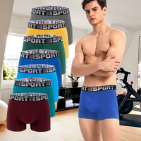 Pixum Men's Boxer Briefs Cotton Waist Activewear- Breathable Short Leg Comfortable Underwear for Daily Wear, Casual Men's Wea...