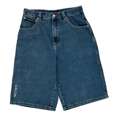 Sean John Denim Shorts - 28W 12L Blue Cotton