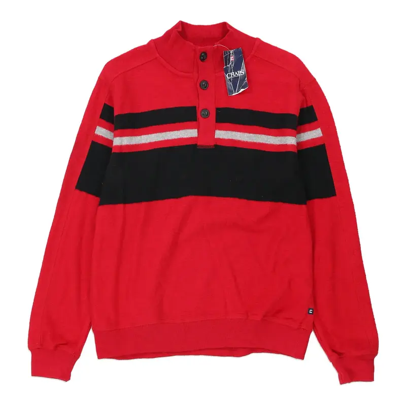 Age 14 Chaps Denim Sweatshirt - Large Red Cotton Blend