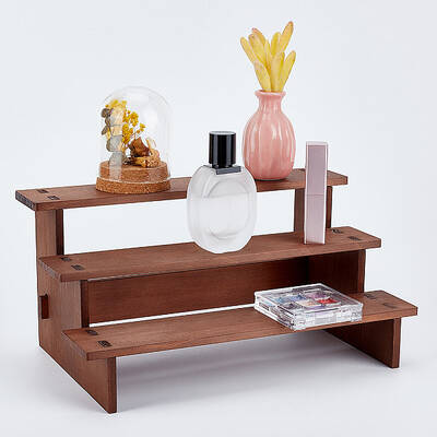 3-Tier Wood Model Toy Display Riser