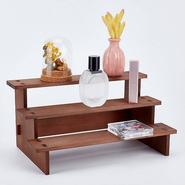 3-Tier Wood Model Toy Display Riser
