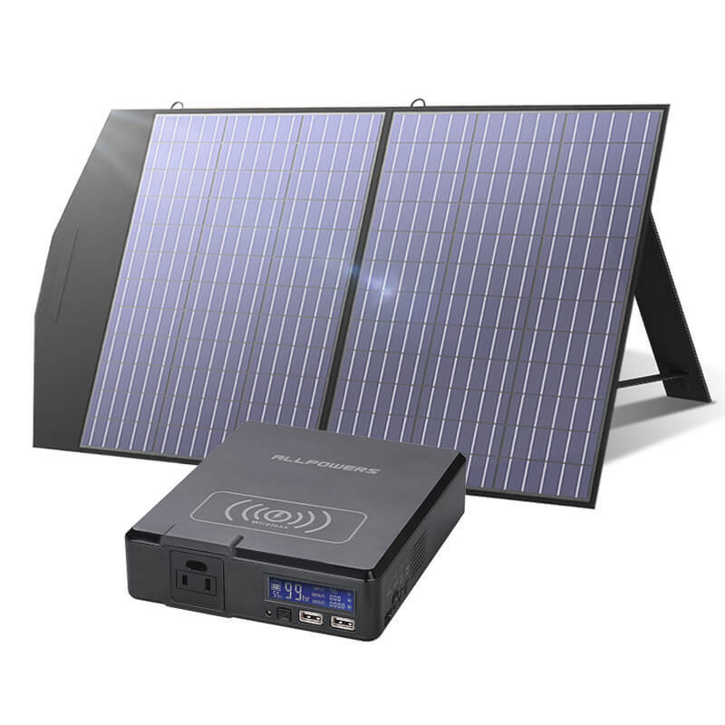 ALLPOWERS S200 Portable Power Bank 200W 154Wh S200+SP027 100W Solar Panel