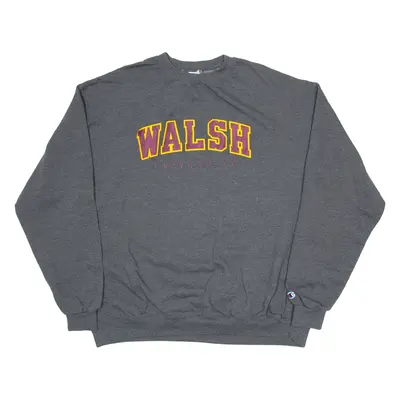 CHAMPION Walsh University Mens Sweatshirt Grey 2XL
