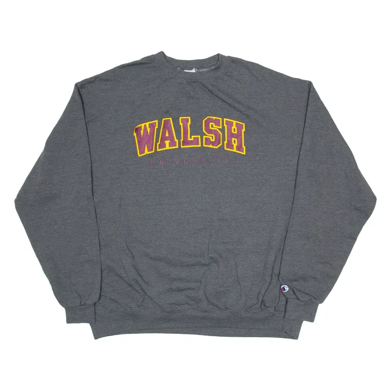 CHAMPION Walsh University Mens Sweatshirt Grey 2XL