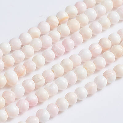 Natural Pink Shell Beads Strands