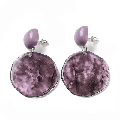 Resin Stud Earrings
