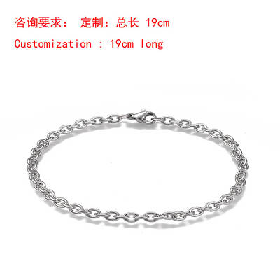 Tarnish Resistant 304 Stainless Steel Cable Chain Bracelets