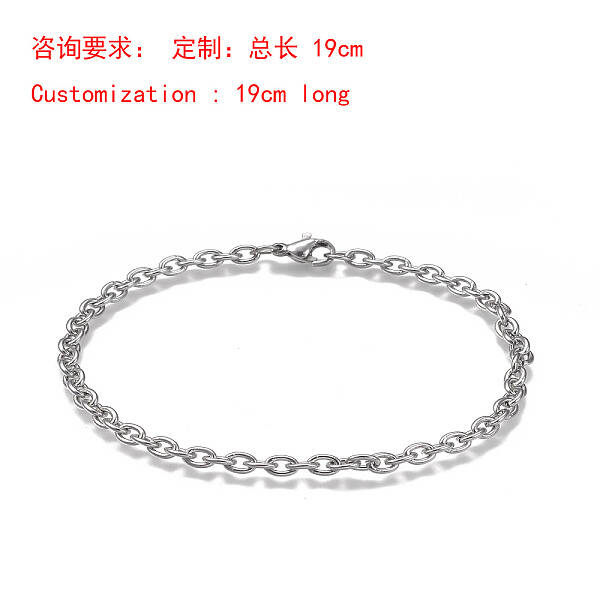 Tarnish Resistant 304 Stainless Steel Cable Chain Bracelets
