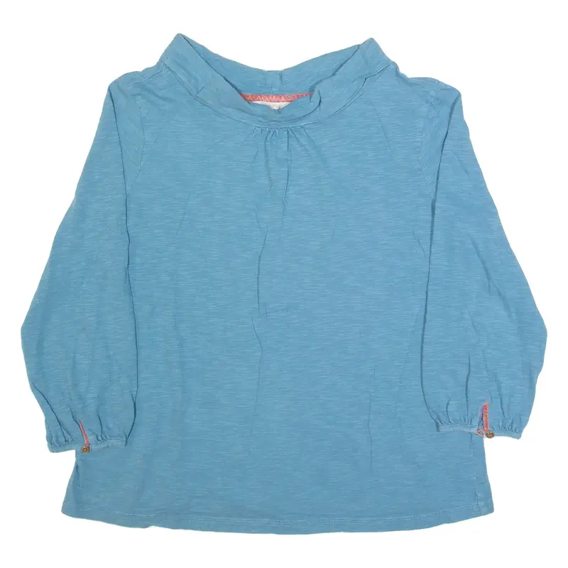 WHITE STUFF Womens Top Blue 3/4 Sleeve UK 12