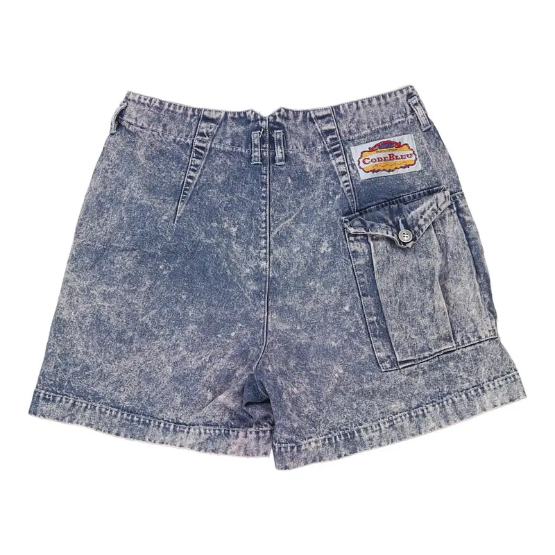 Code Bleu Denim Shorts - 30W UK 12 Blue Cotton