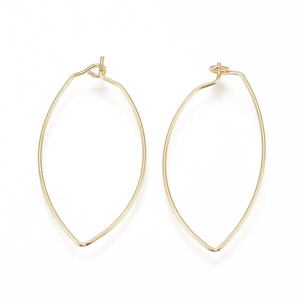 Brass Hoop Earrings Findings