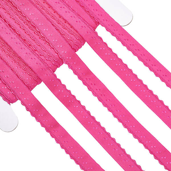 Chinlon Wavy Edge Elastic Band