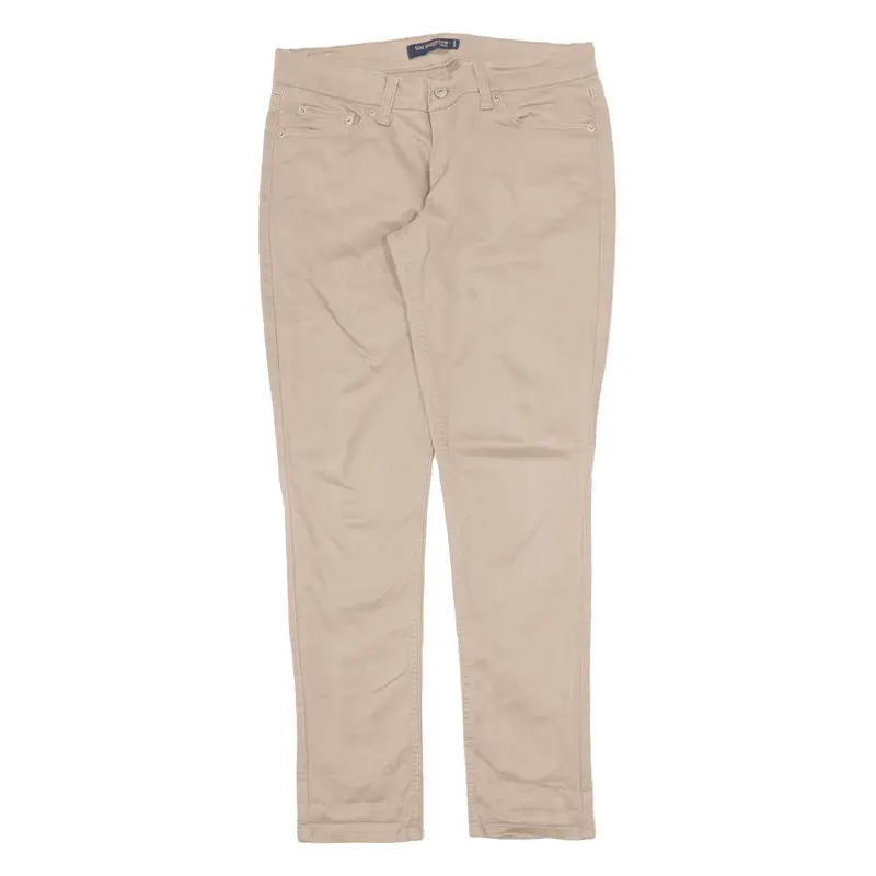 LEVI'S 524 Too Superlow Trousers Beige Slim Tapered Womens W30 L32