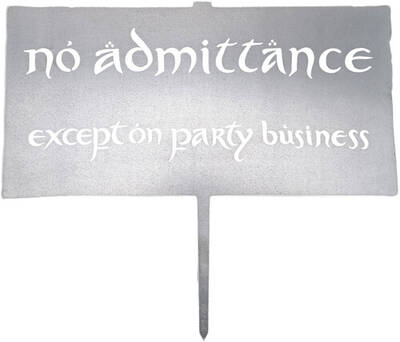 WETA Workshop x Metalbird - The Lord of the Rings Trilogy - No Admittance Metalbird