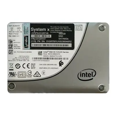 01GR746 Lenovo 480GB Multi-Level Cell SATA 6Gb/s 3.5-Inch Solid State Drive