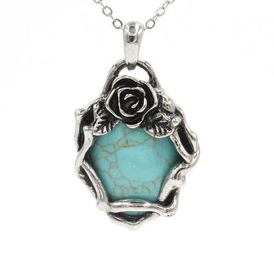 Retro Synthetic Turquoise Pendants