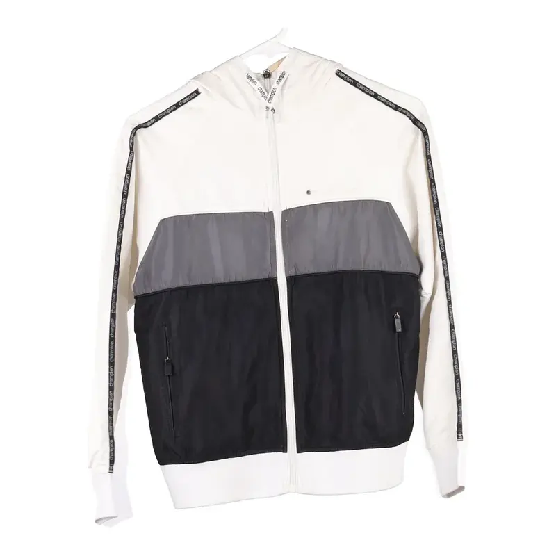 Age 11-12 Champion Jacket - Medium White Polyester