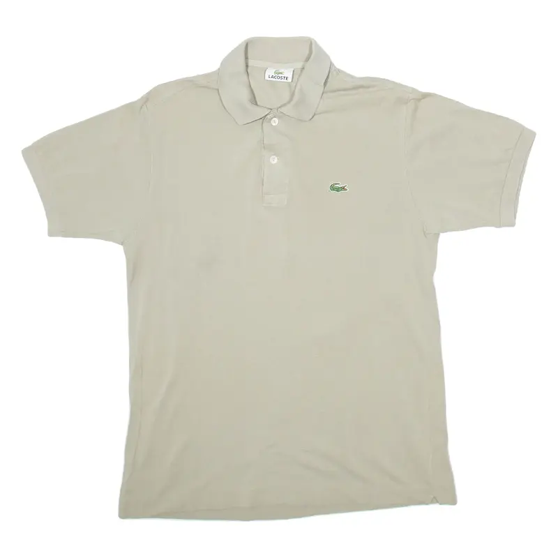 LACOSTE Mens Polo Shirt Beige M