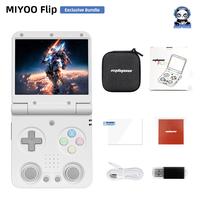 MIYOO Flip Handheld Gaming Console 3.5'' IPS Screen Linux System 3000mAh Retro Gaming Console Digital Portable