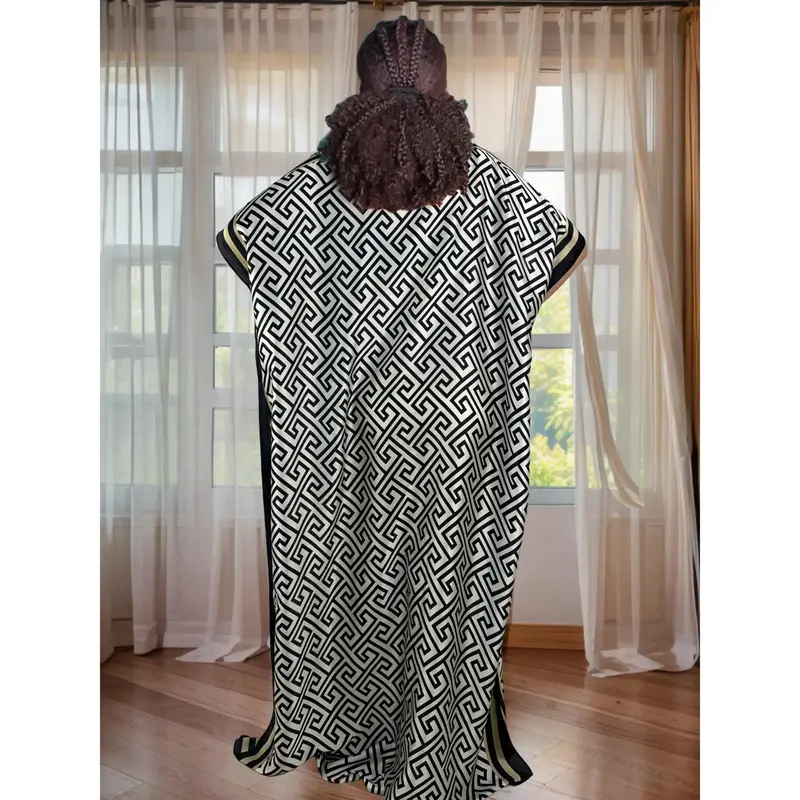 Long Dress With Scarf Oversize Dress For Lady