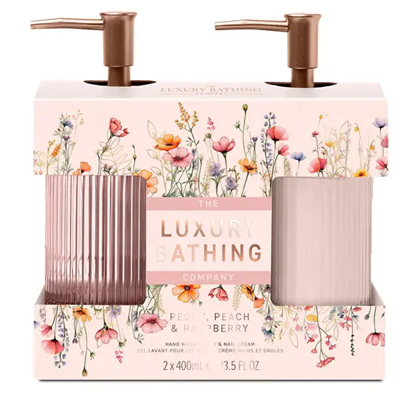 The Luxury Bathing Company Set Regalo Peonia, Pesca E Lampone 2 Pezzi