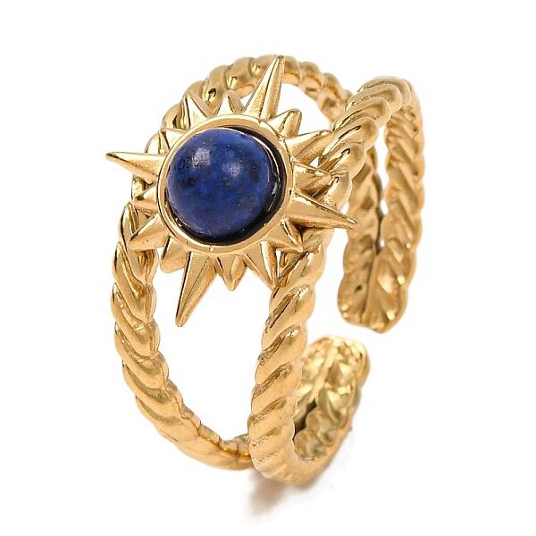 Natural Lapis Lazuli Finger Rings