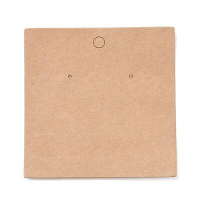 Blank Kraft Paper Earring Display Cards