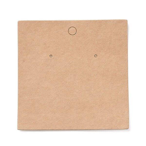 Blank Kraft Paper Earring Display Cards