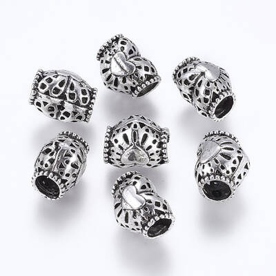 Tibetan Style Alloy European Beads