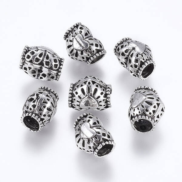 Tibetan Style Alloy European Beads