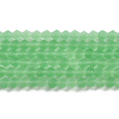 Imitate Austrian Crystal Frosted Glass Beads Strands