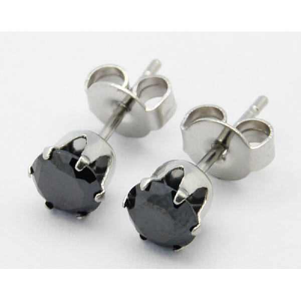 Cubic Zirconia Ear Studs