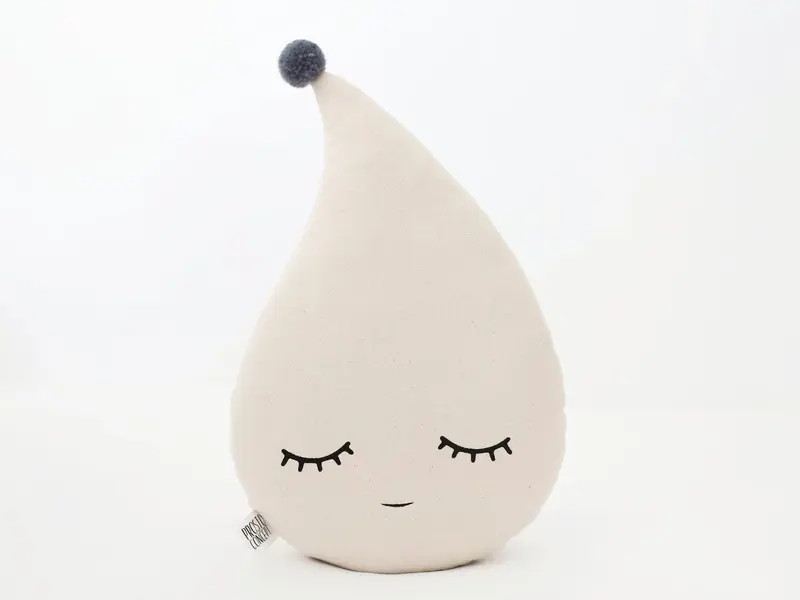 Beige Raindrop Pillow