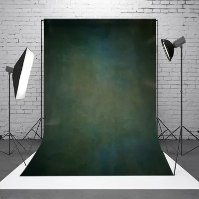Aperturee Blue Mixed Green Painting Texture Photo Backdrop