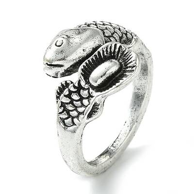 Snake Alloy Open Cuff Rings