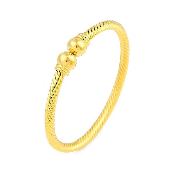 Round Brass Open Cuff Bangles